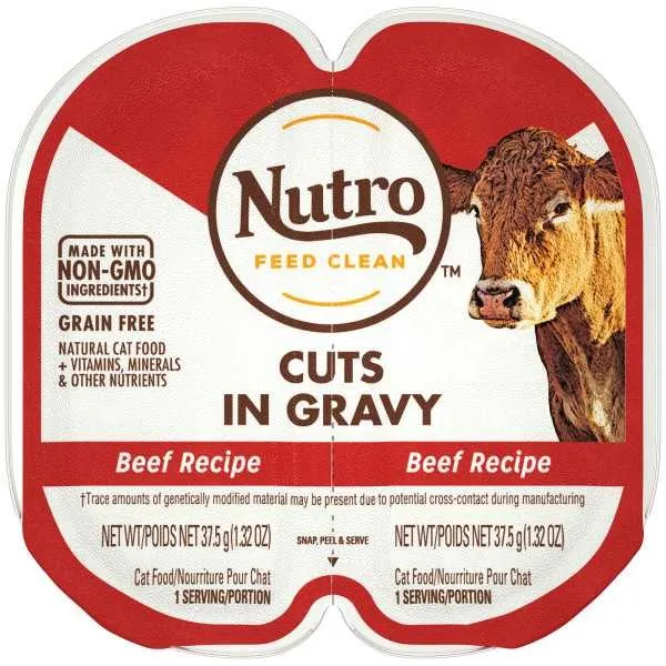 24/2.65 oz. Nutro Perfect Portions Cuts in Gravy Beef - Health/First Aid